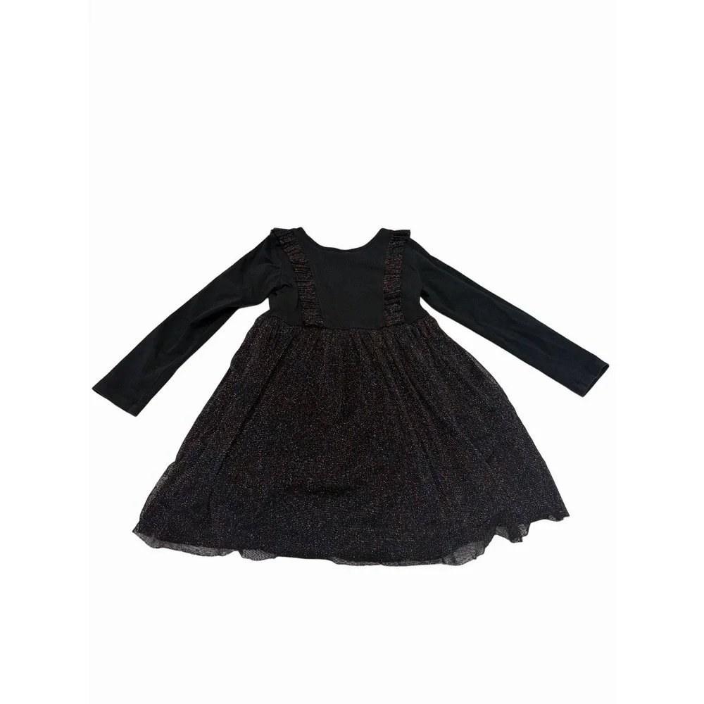 Hanna Andersson Girl Dress With Ruffles  Black  Size 110/ 5